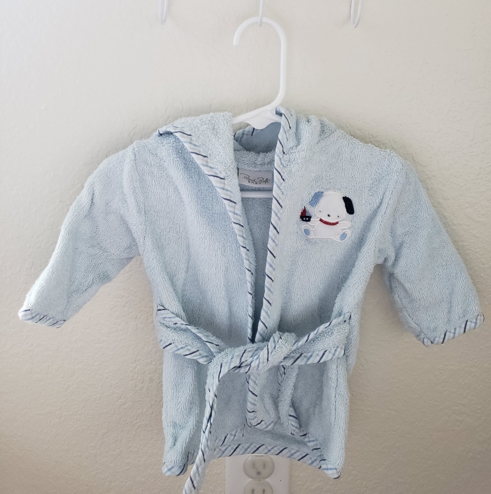 NB Baby boy shower robe